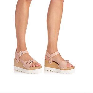 Stella McCartney Elyse Wedge Platform Sandals 9.5